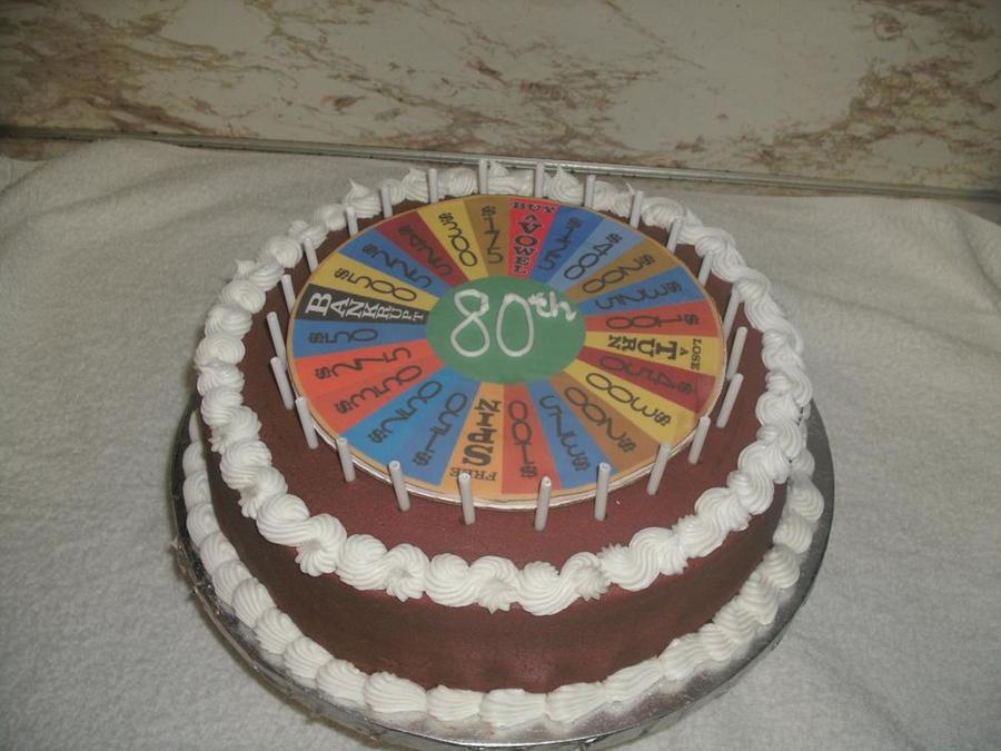 Wheel Of Fortune Cake