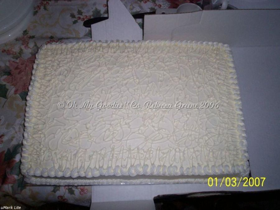 Funeral Reception Cake 2