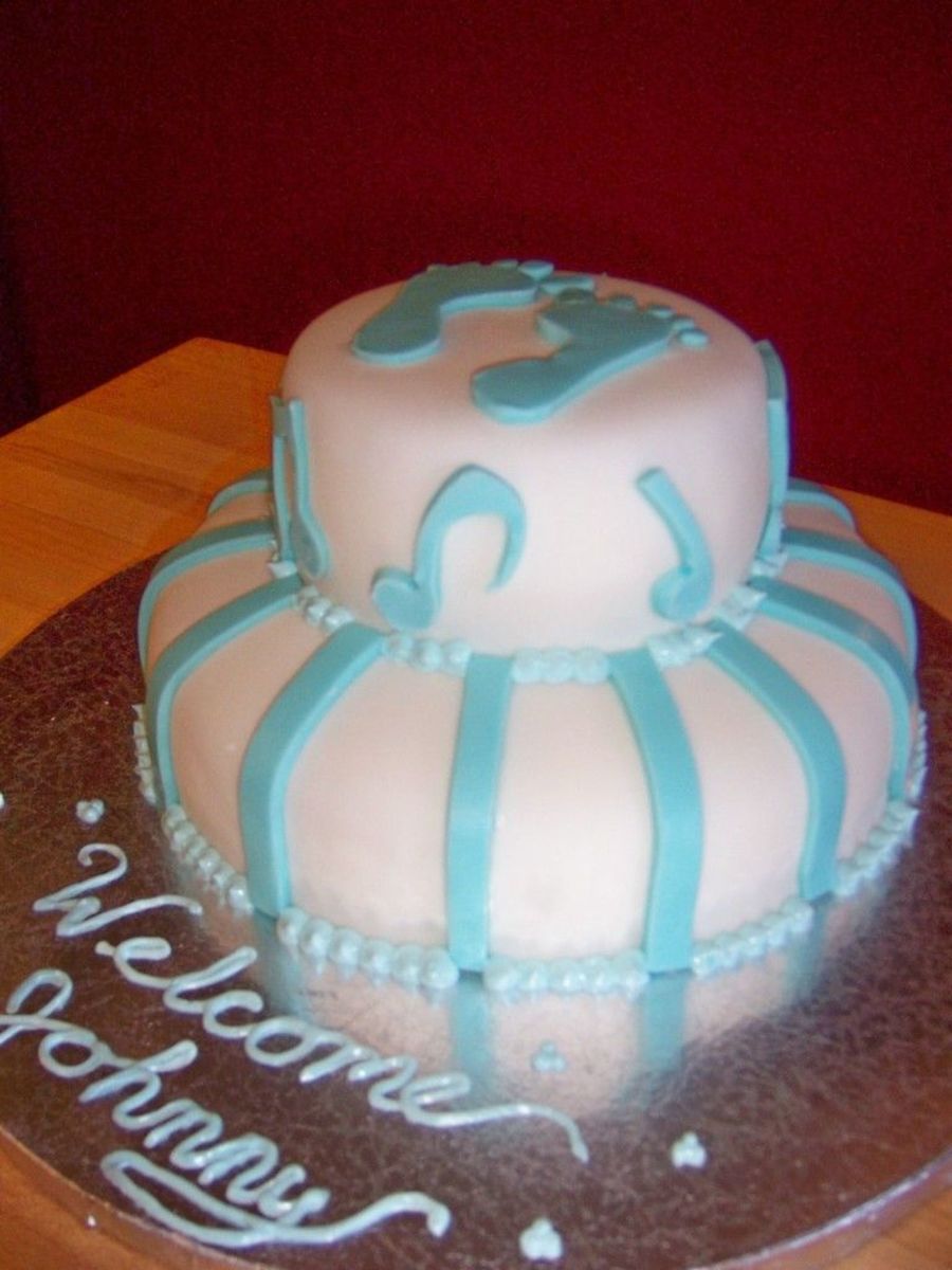 Baby Shower Cake For A Boy