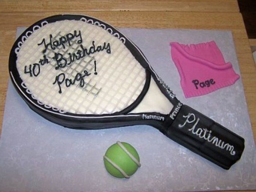 Tennis Racket Cake