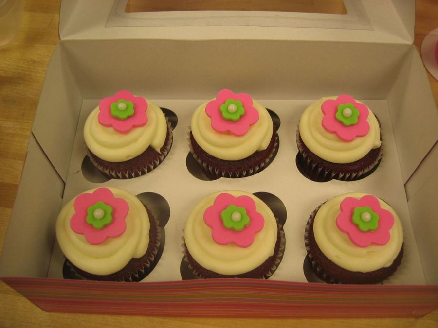 Birthday Flower Cupcakes