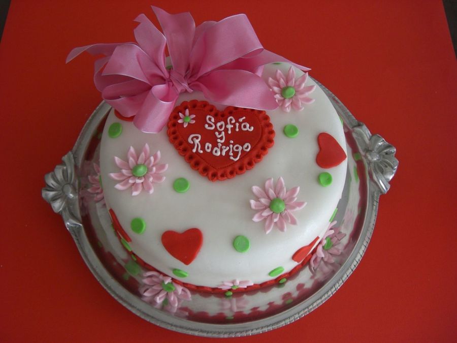 Fondant Bridal Shower Cake