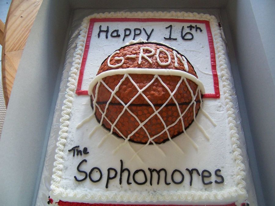 Basketball Hoop Birthday Cake