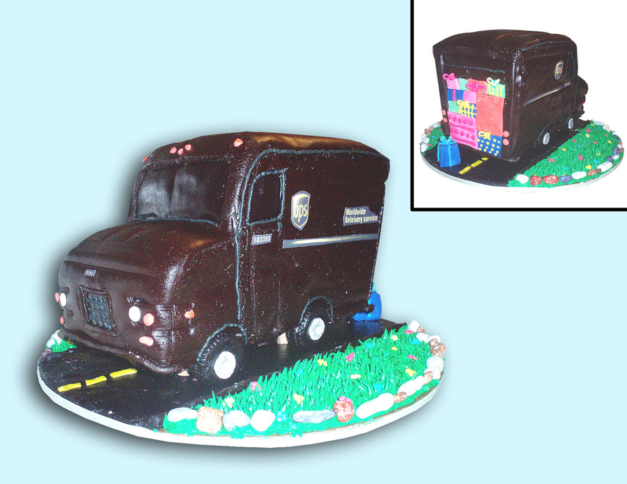 Ups Truck Cake