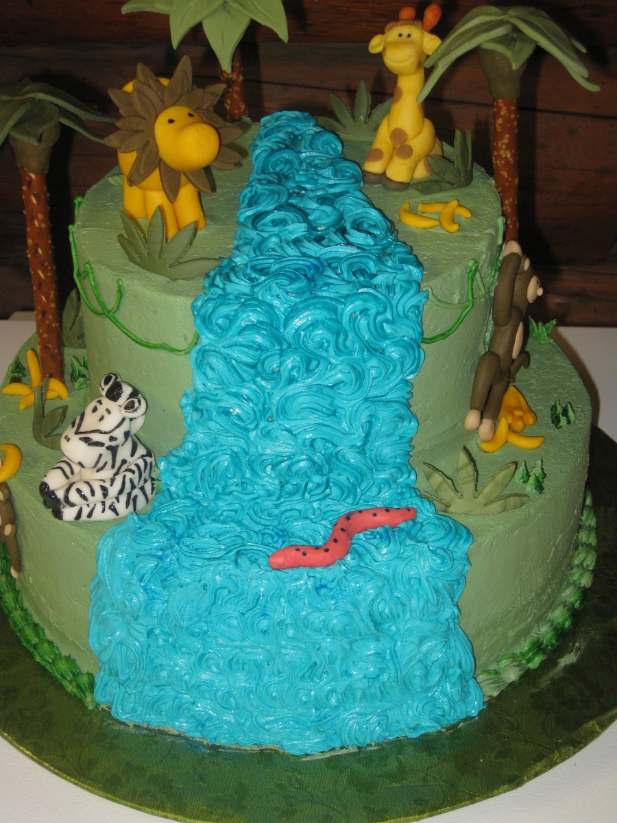 Jungle Babies Baby Shower Cake