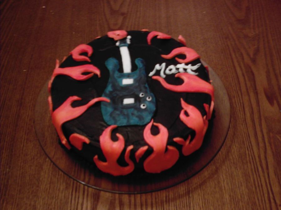 Flame Birthday Cake