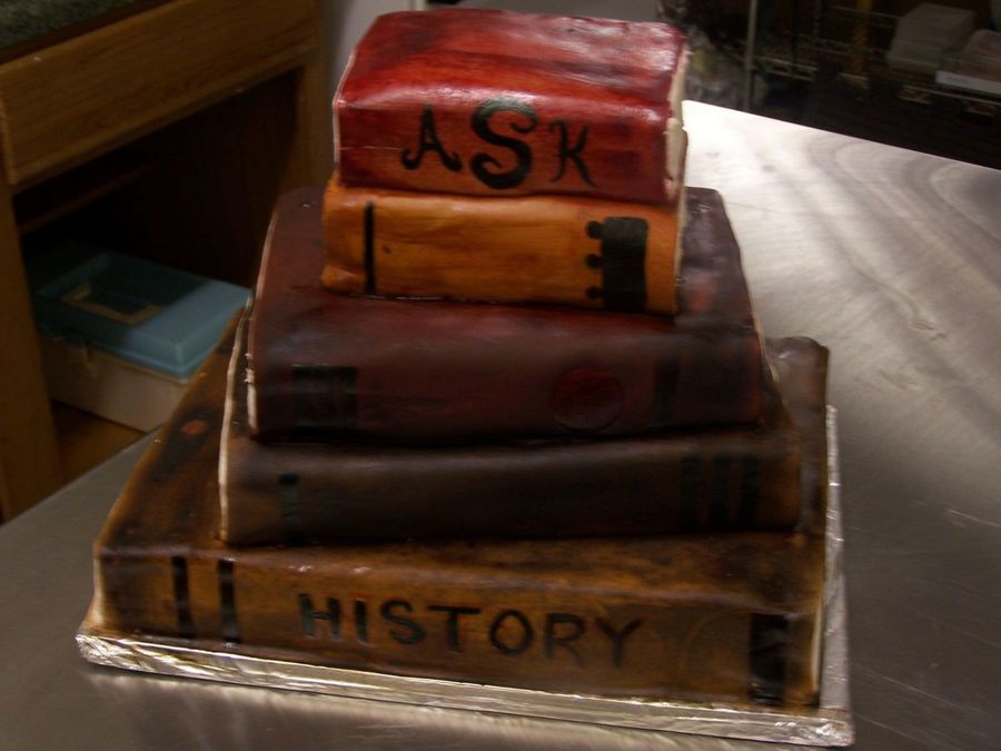 Stacked Fondant Book Cake