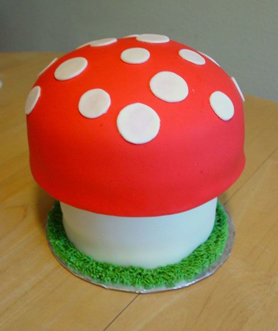 Mushroom Birthday Cake