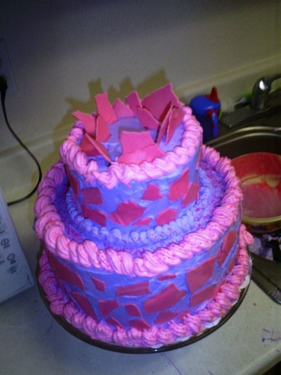 Mosaic Wannabe Baby Shower Cake