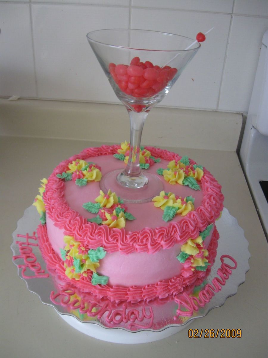 Martini Glass Cake - CakeCentral.com
