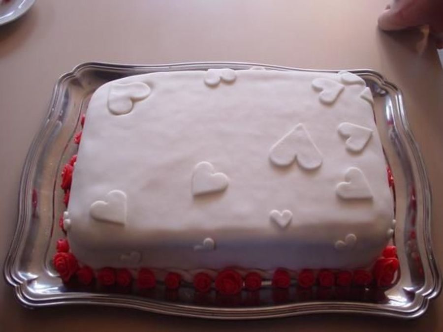1St Wedding Anniversary Cake - CakeCentral.com