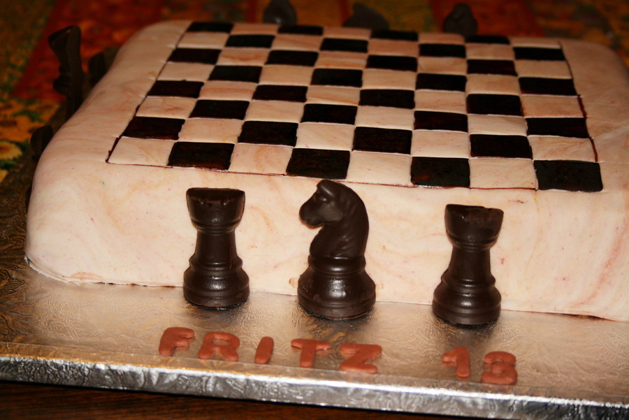 Chess Board Birthday Cake