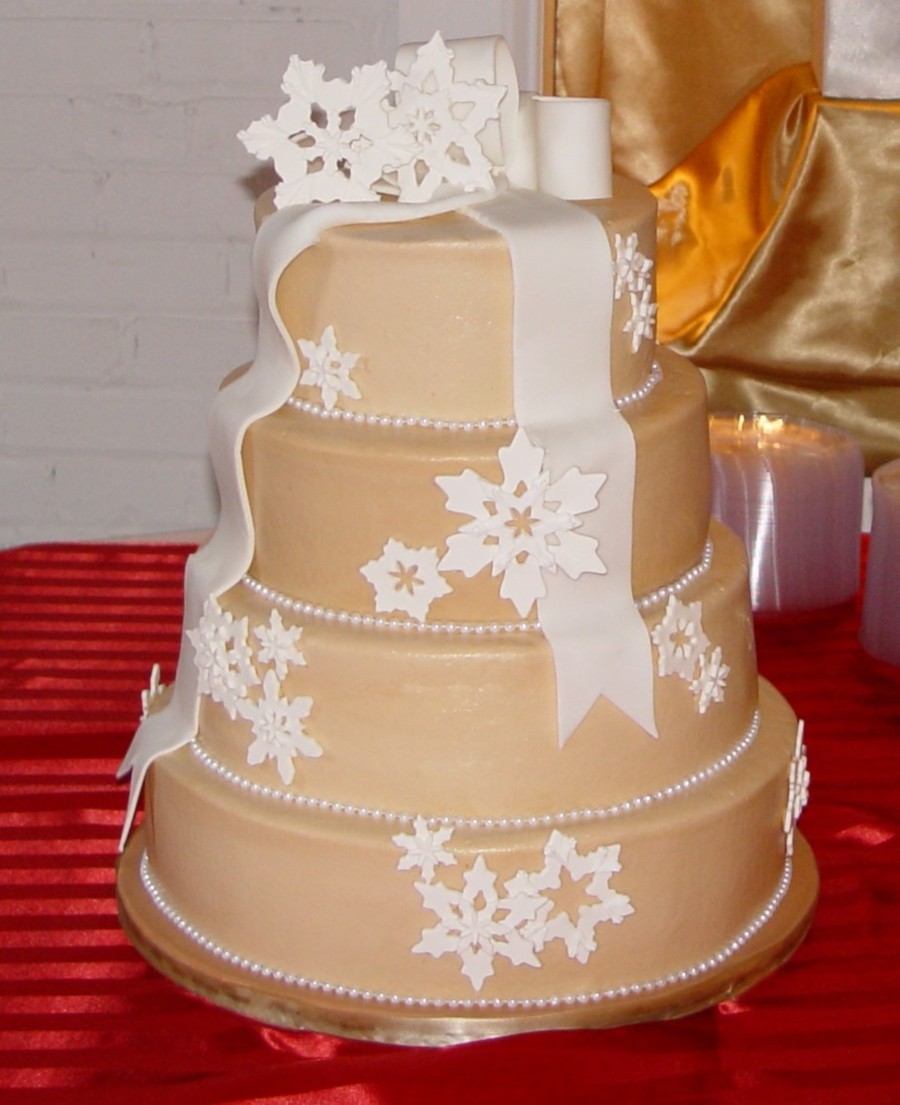 Snowflake Wedding Cake