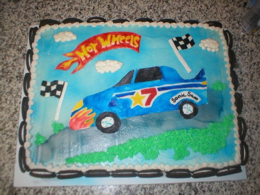Hot Wheels Birthday Cake