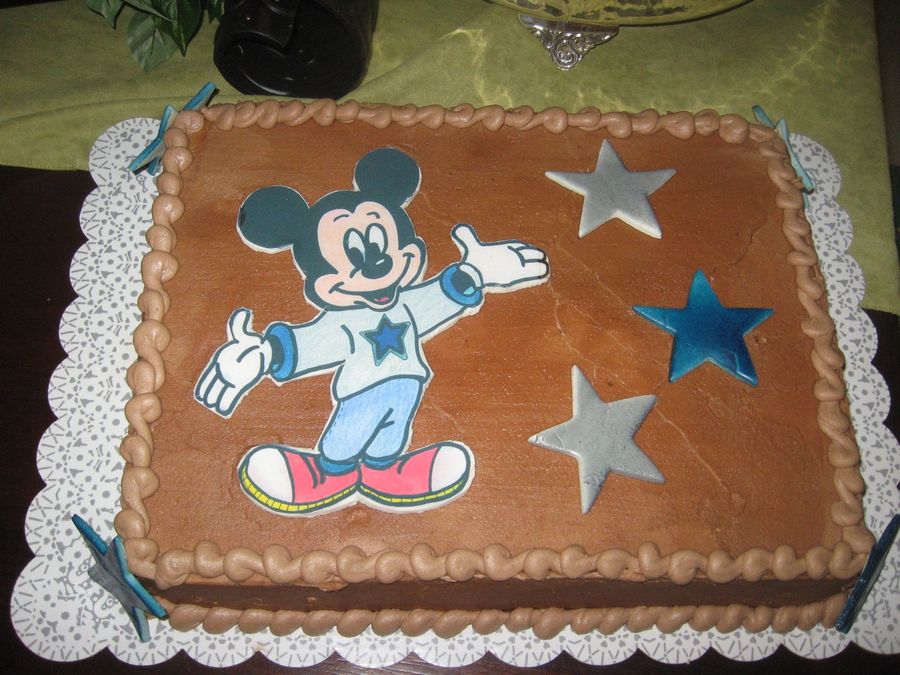 Mickey Mouse Dallas Football Cake - CakeCentral.com