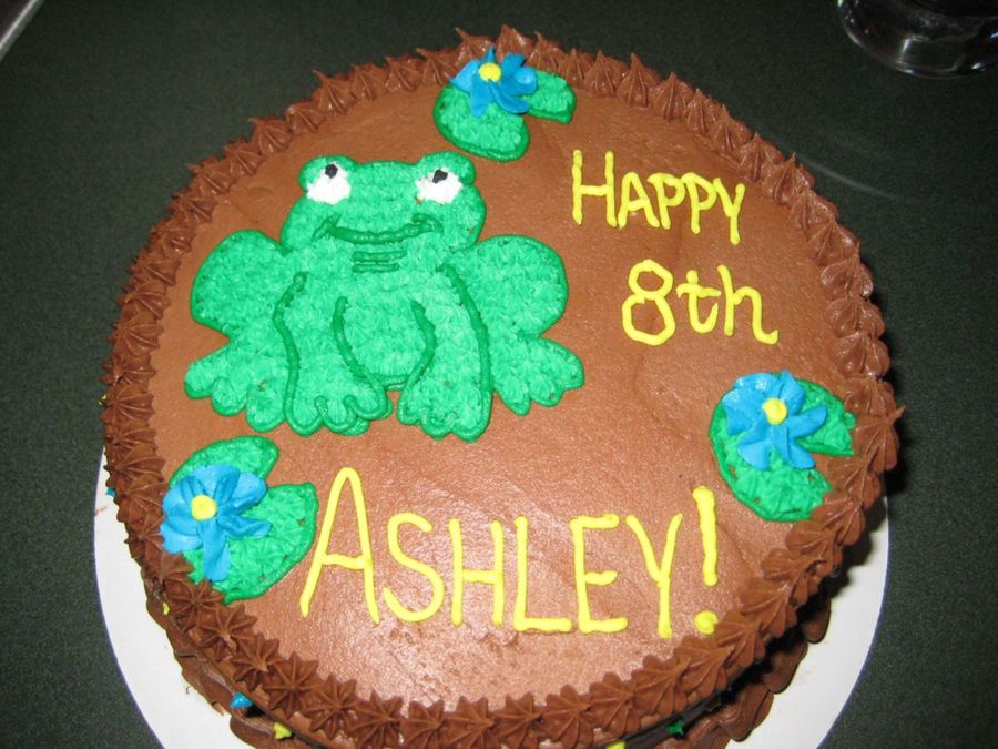 Frog Birthday Cake