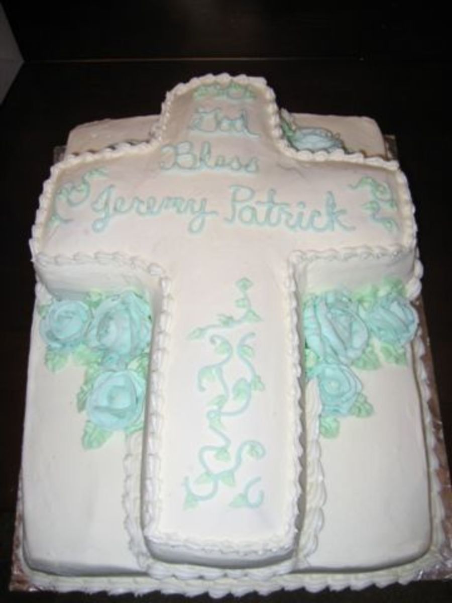 Baptism Cake For Baby Boy