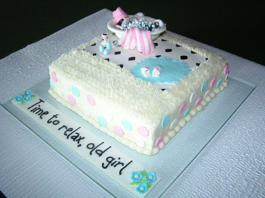 Bathtub Birthday Cake