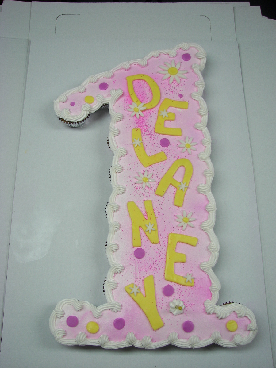 First Birthday Cupcake Cake