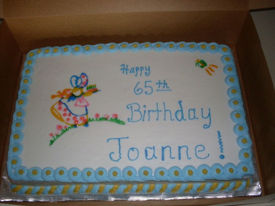 Little Girl Carrying A Cake...