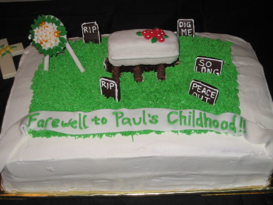 Funeral Birthday Cake