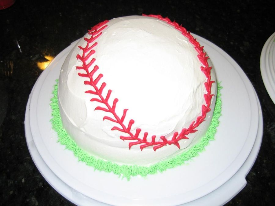 Baseball Ice Cream Cake