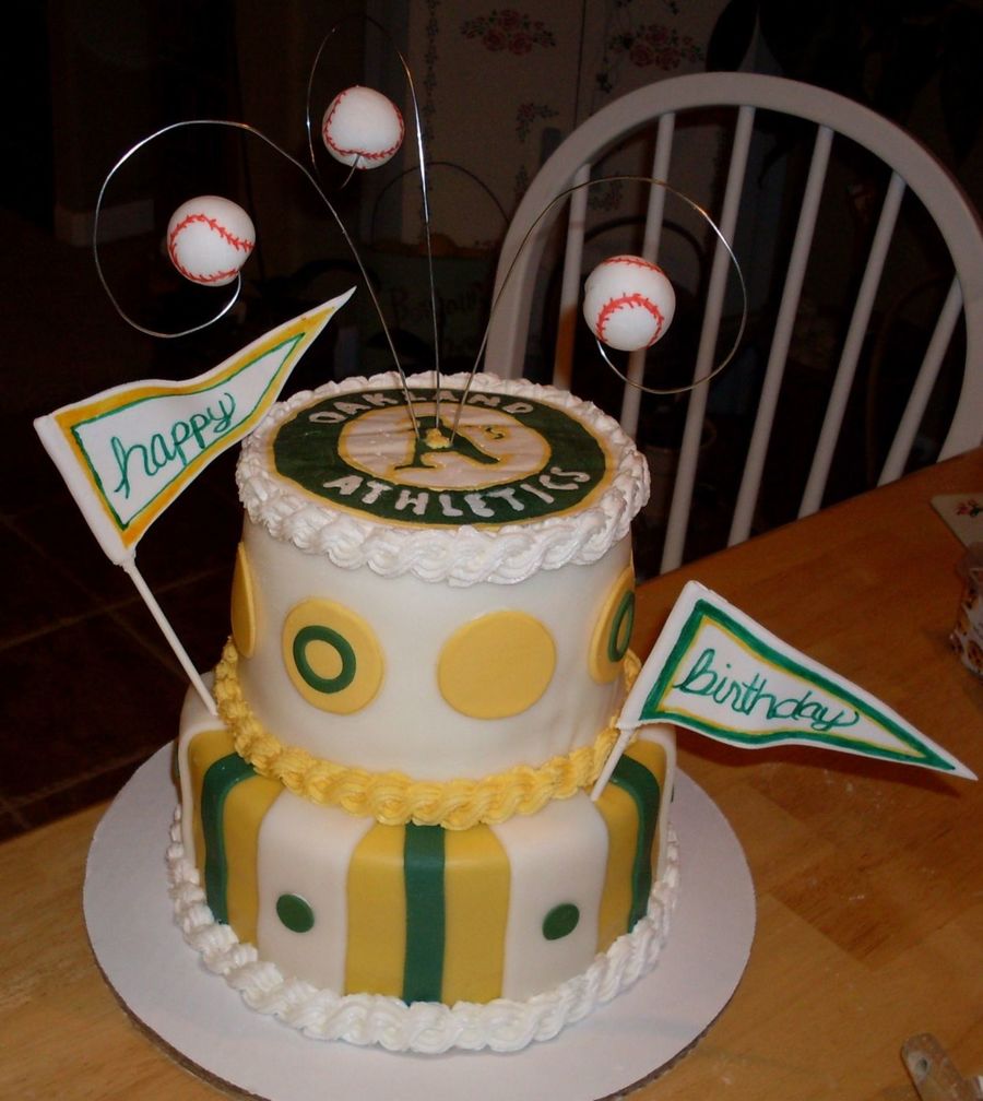 Oakland A's Birthday Cake