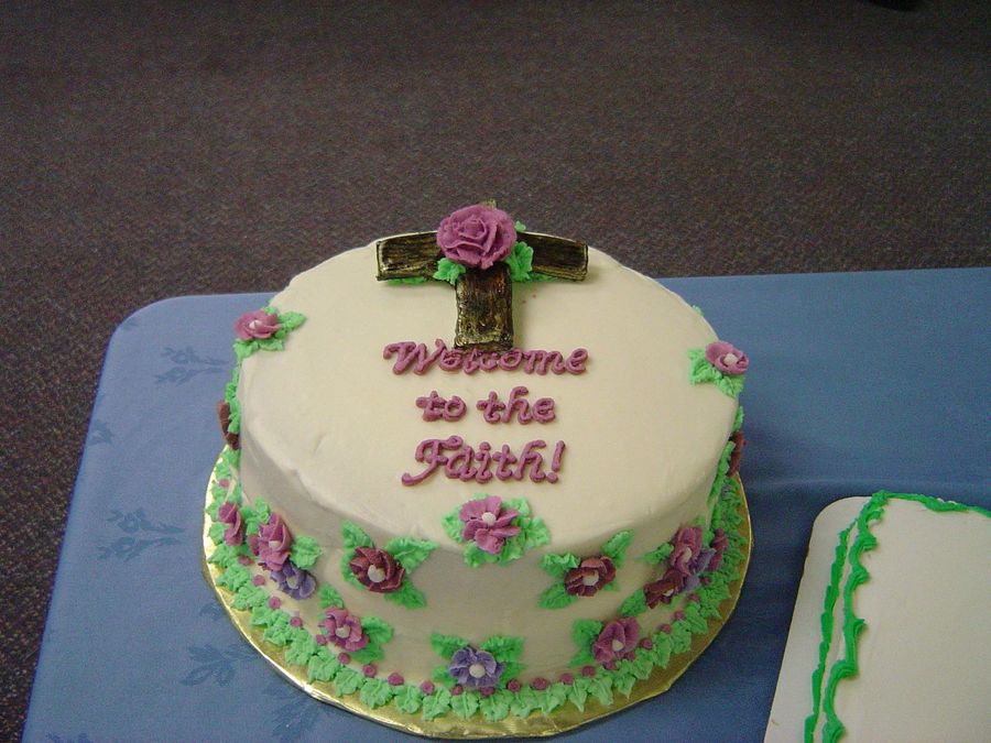 Family Baptism Cake