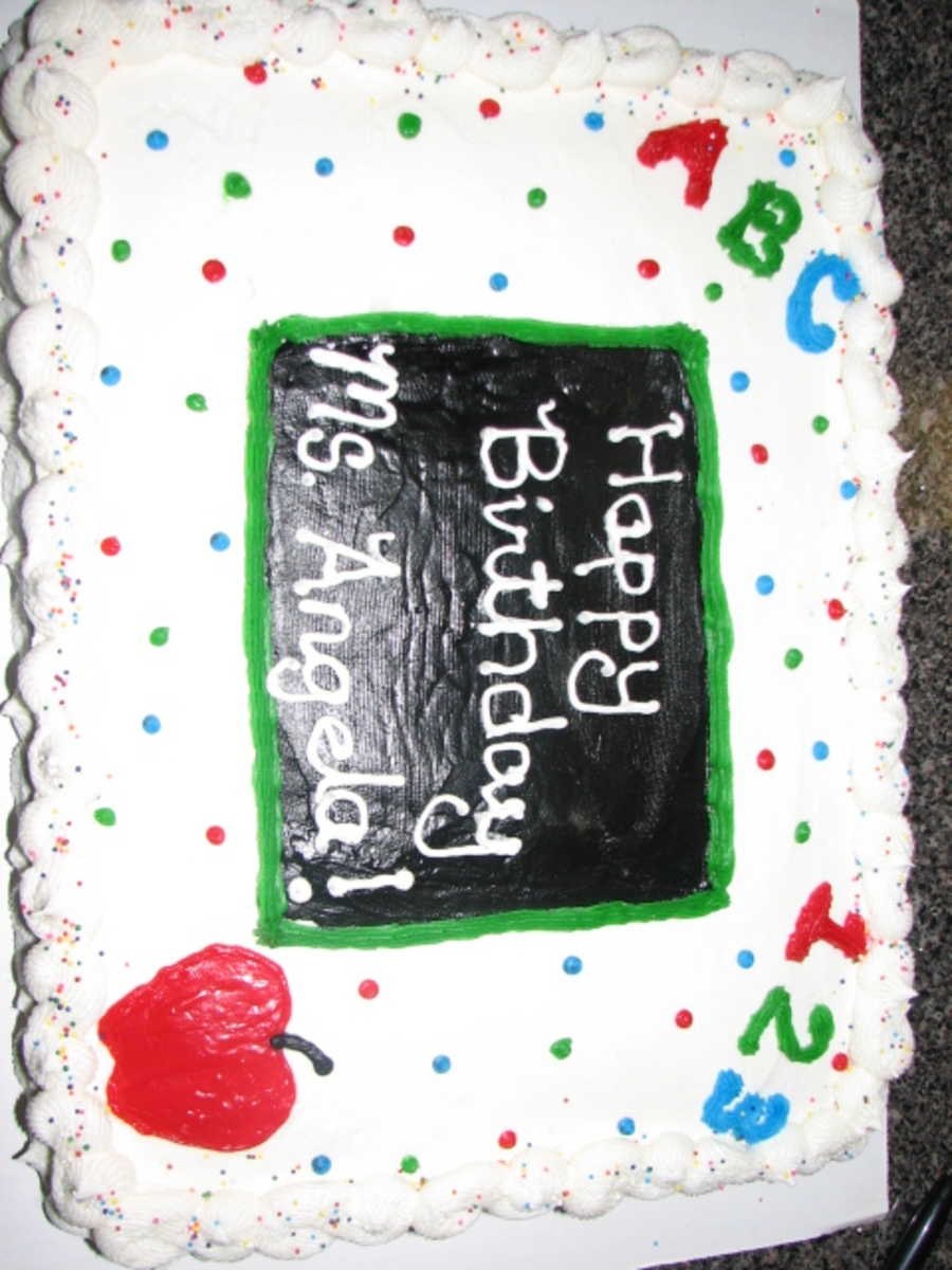 Teacher Birthday Cake Cakecentral