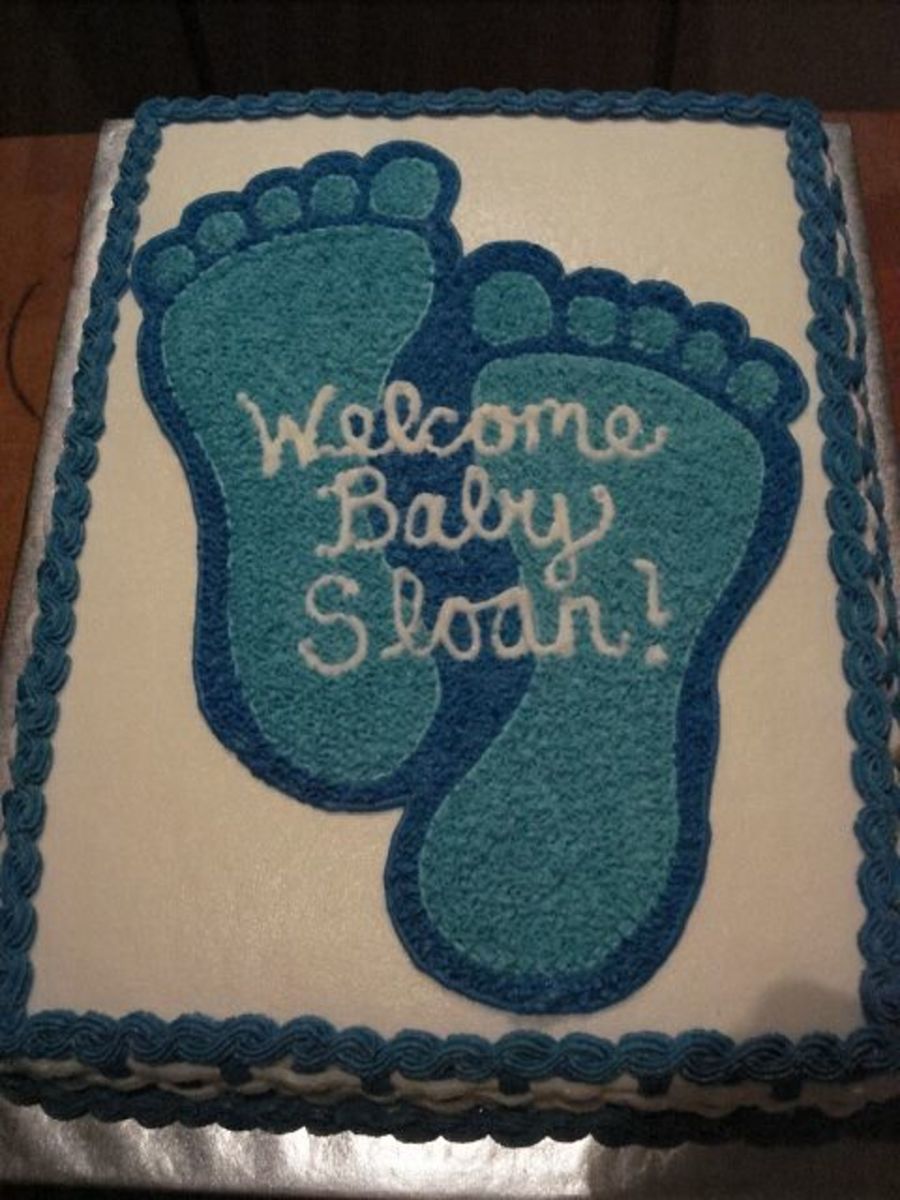 Baby Footprint Cake