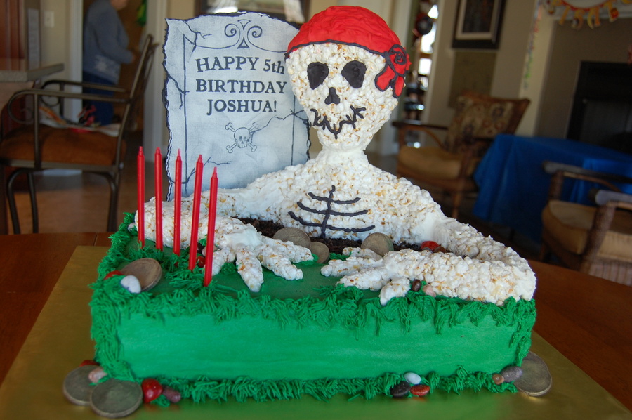 Skeleton Pirate Birthday Cake CakeCentral