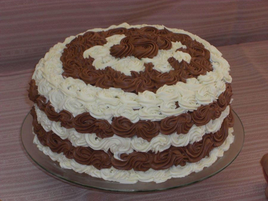 Black And White Truffle Cake