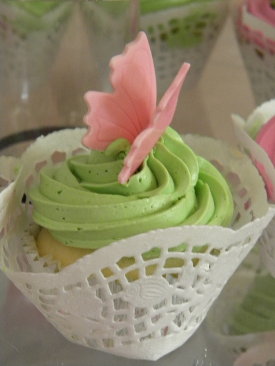Butterfly Baby Shower Cupcakes