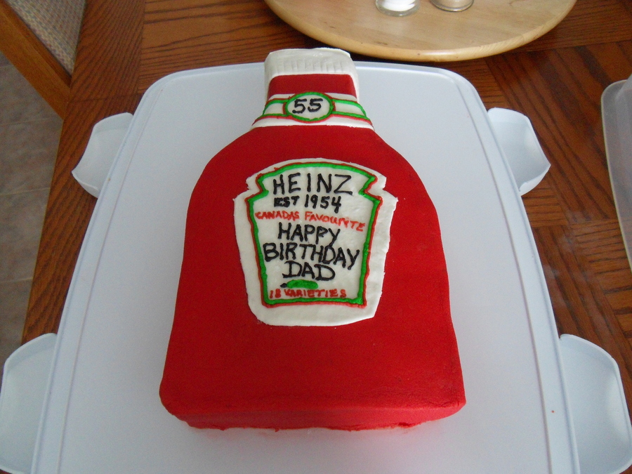 Heinz Ketchup Bottle Cake