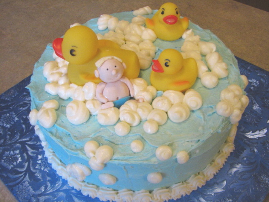 Ducky Baby Shower Cake