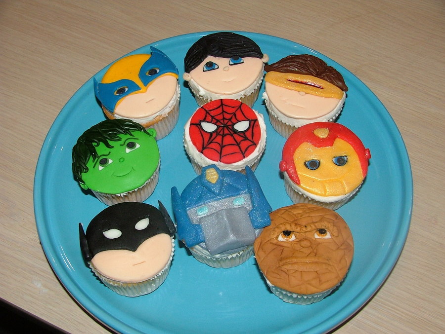 Superhero Cupcakes