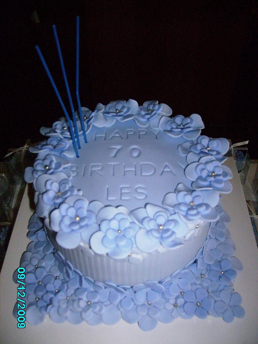 70Th Birthday In Blue CakeCentral 70th-birthday-in-blue-cakecentral