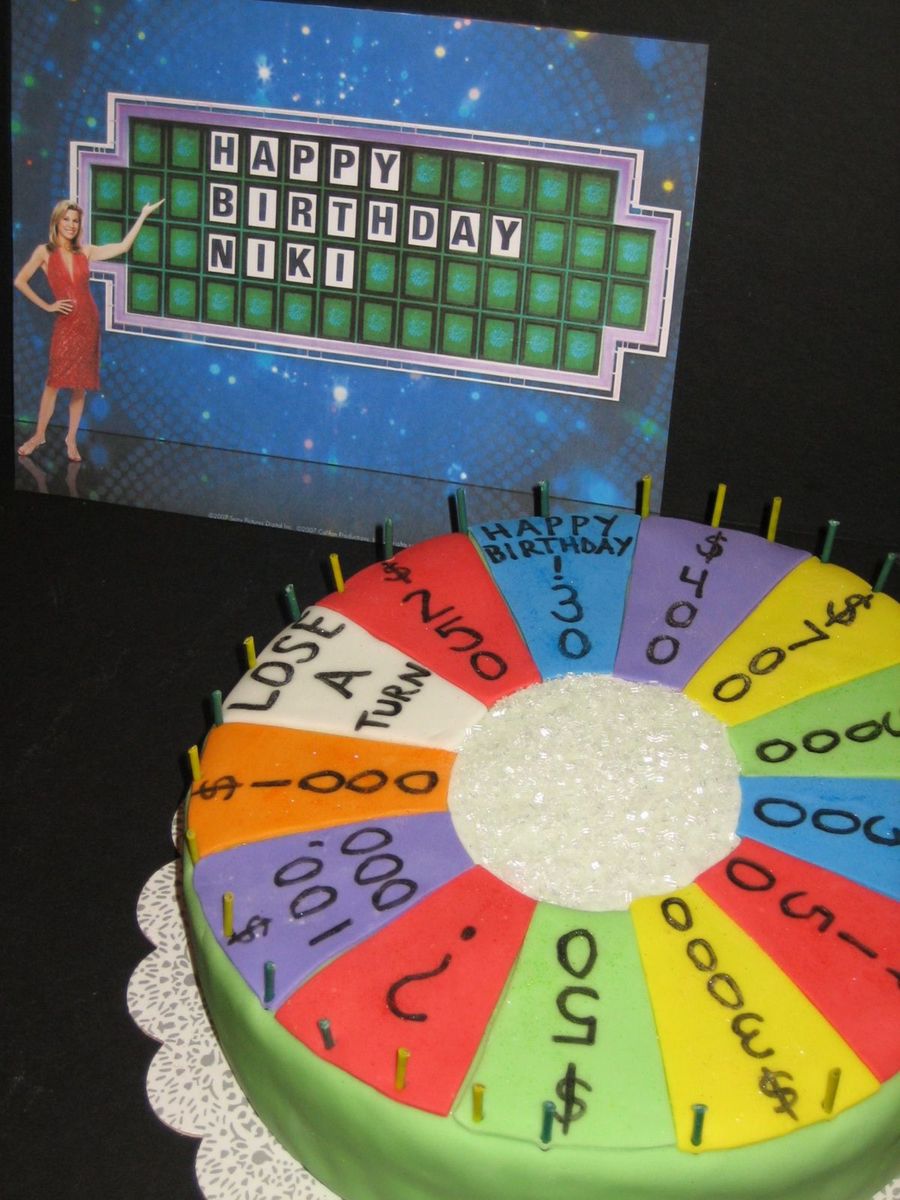Wheel Of Fortune Cake