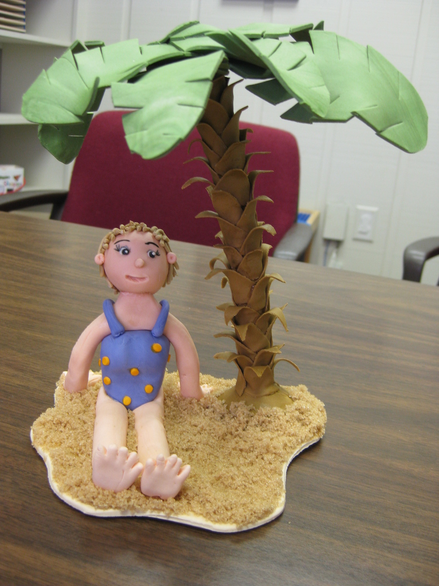 Palm Tree Cake Topper