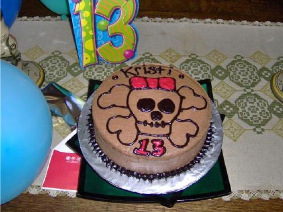 Goth Girl Birthday Cake