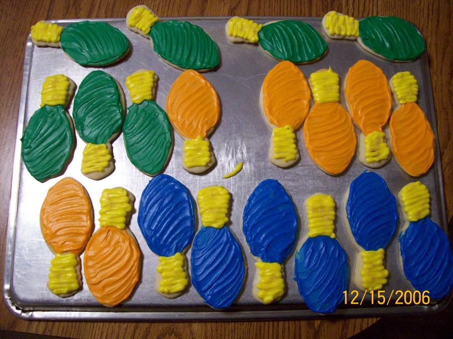 Christmas Light Bulb CutOuts