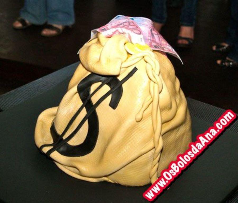 Money Bag Cake