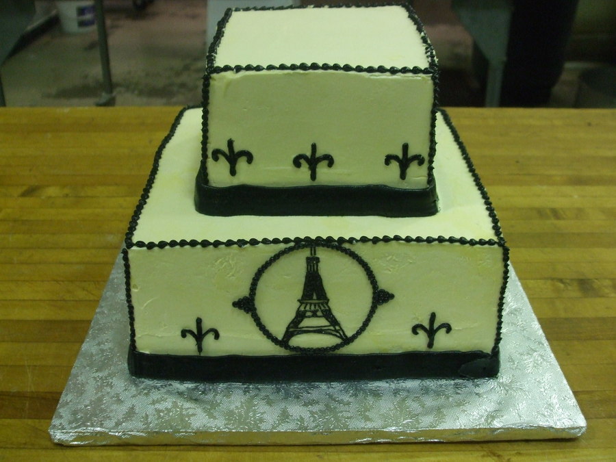 French Themed Wedding Cake