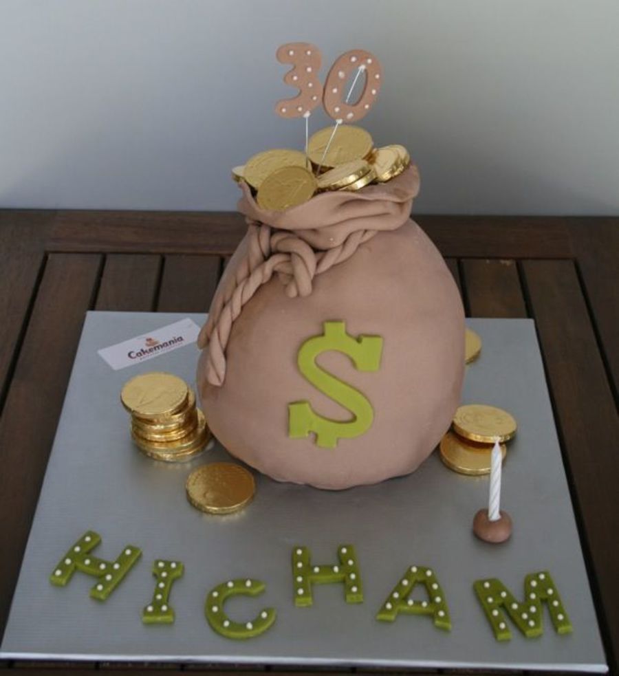 Money Bag Cake