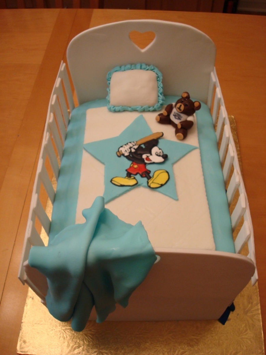 Baby Boy Crib Cake