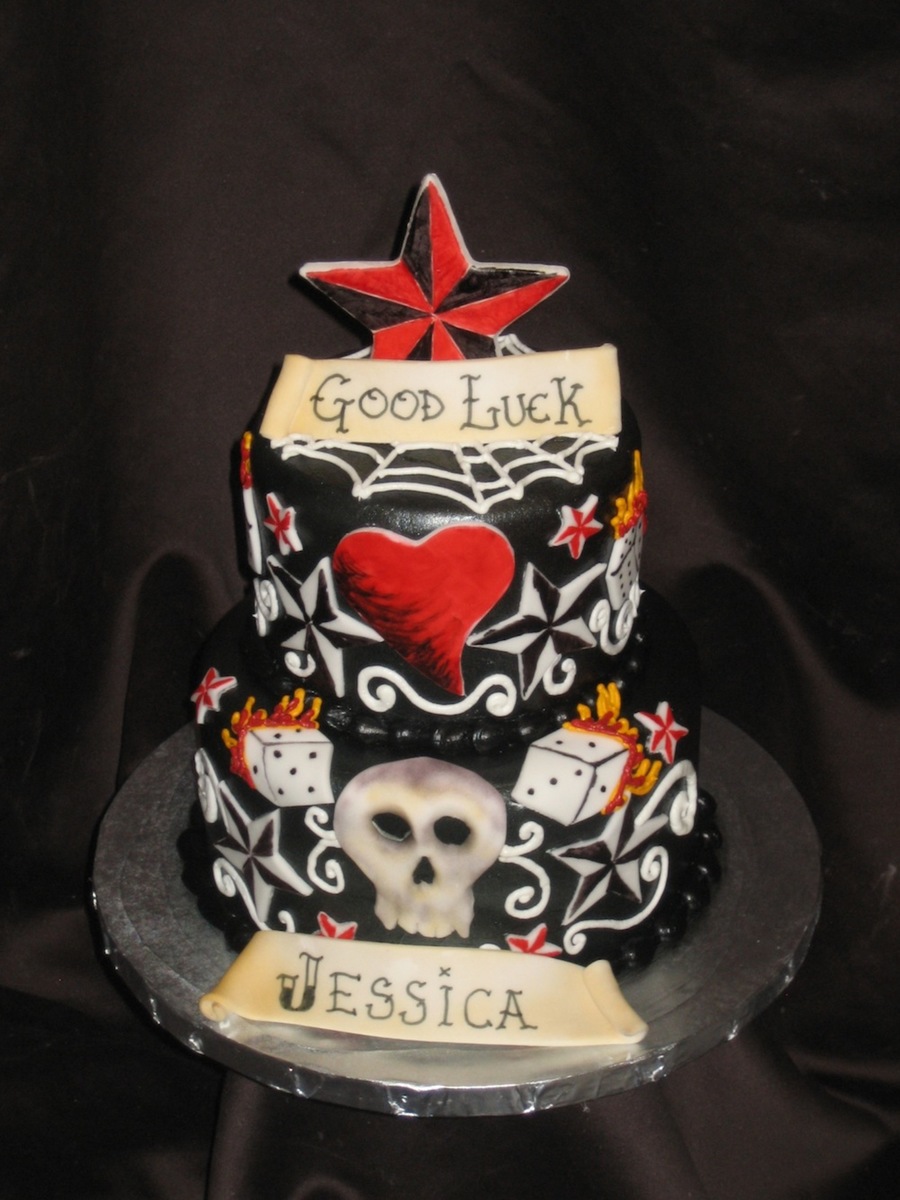 Tattoo Themed Cake