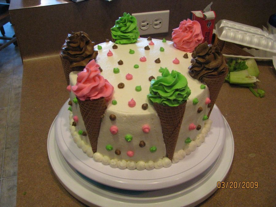 Ice Cream Cone Cake