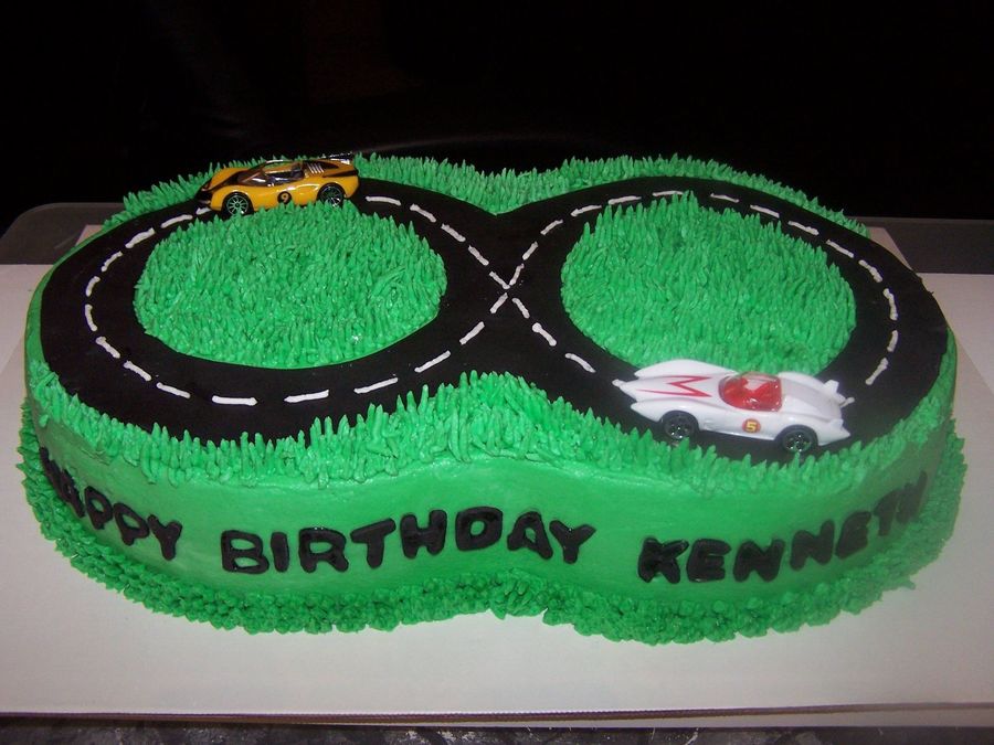 Speed Racer Race Track Birthday Cake - CakeCentral.com