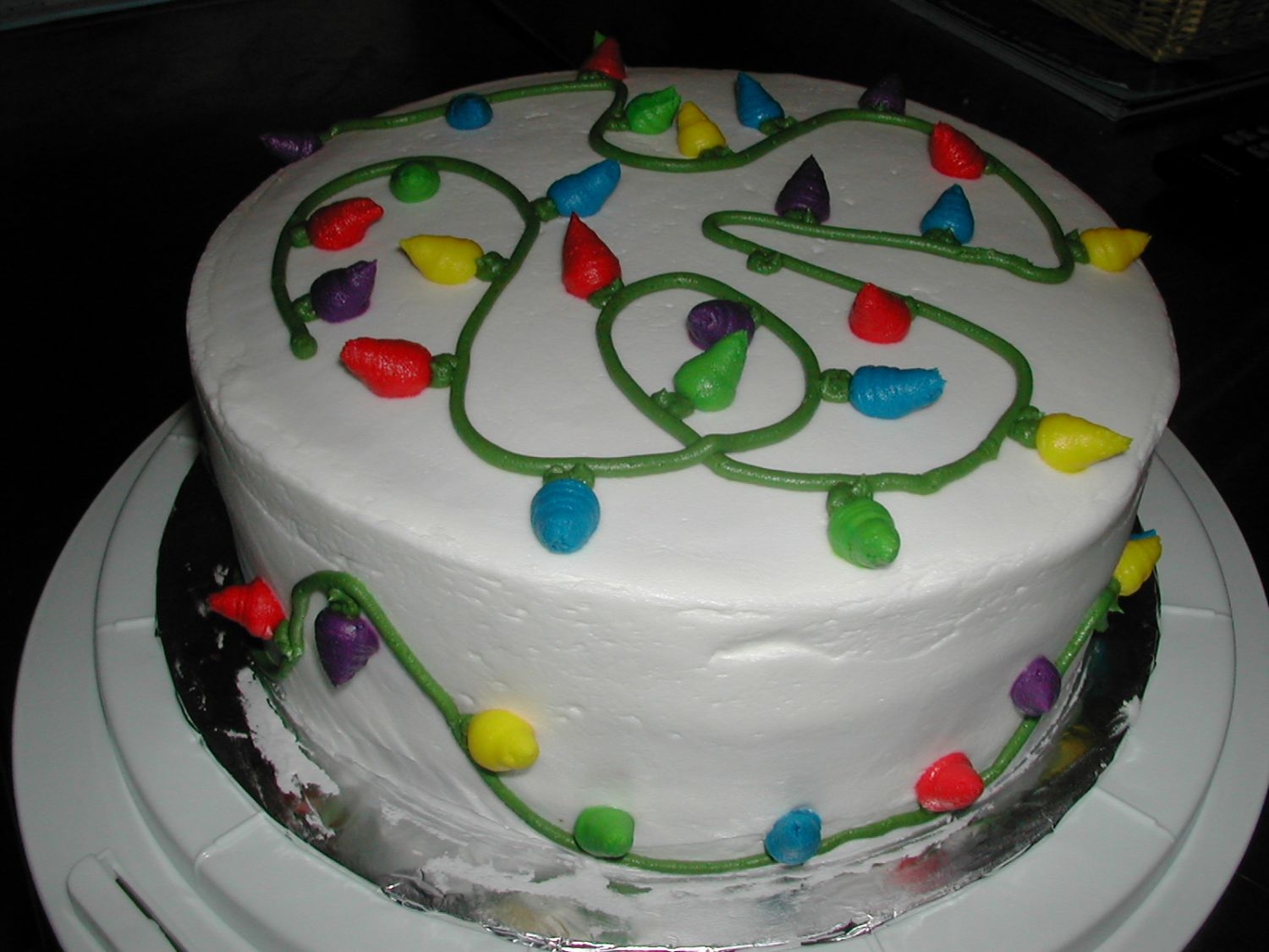 Christmas Lights Cake