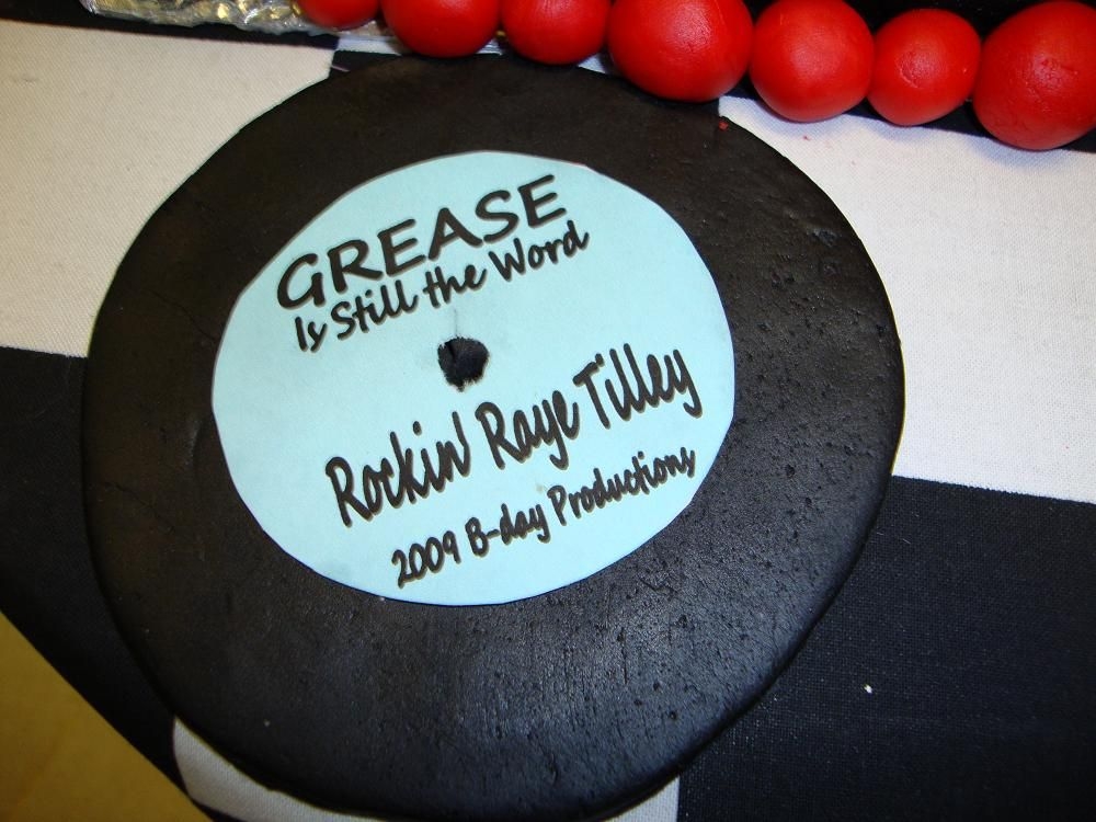 Grease Birthday Cake